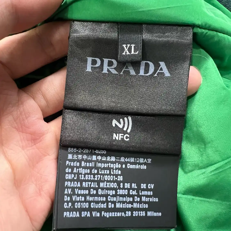 Prada Green Plaid Overshirt for Men