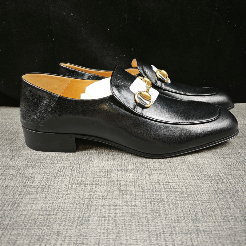 Gucci Jordaan Black Leather Casual Shoes 0079