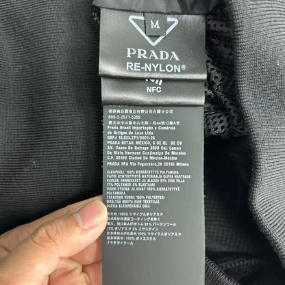 Prada Men's Black Cotton Spring Autumn Jacket