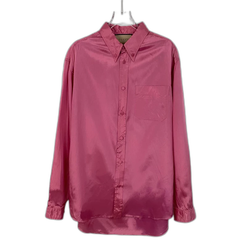 Pink Long Sleeve Button-Up Shirt