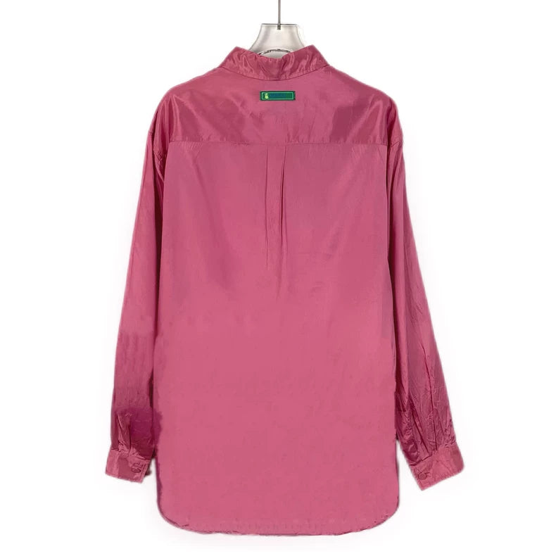 Pink Long Sleeve Button-Up Shirt