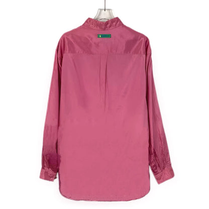 Pink Long Sleeve Button-Up Shirt