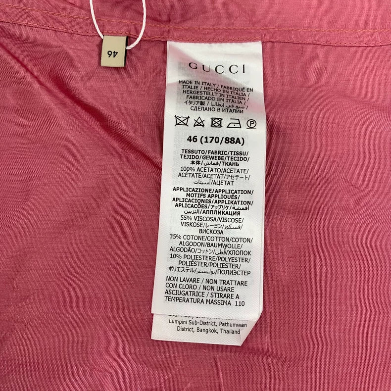 Pink Long Sleeve Button-Up Shirt