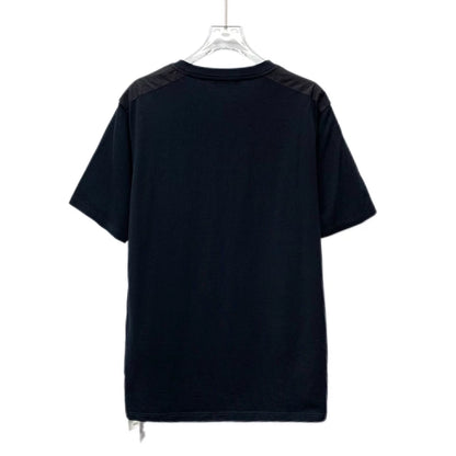 Prada Black Logo V-Neck T-Shirt