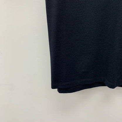 Prada Black Logo V-Neck T-Shirt