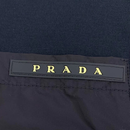 Prada Black Logo V-Neck T-Shirt