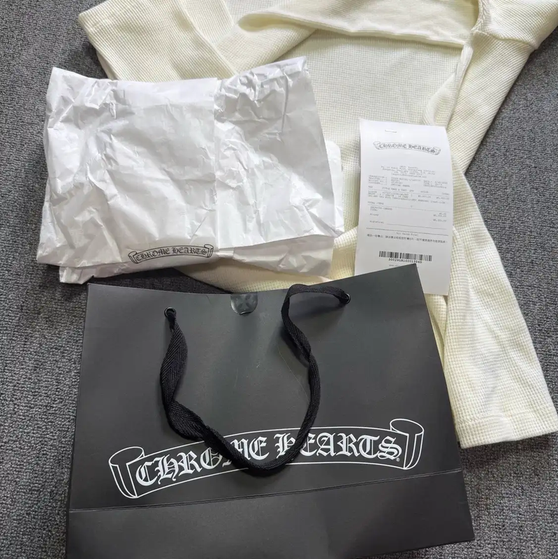 Chrome Hearts White Wool Long Sleeve Shirt 0089