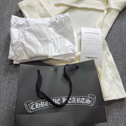 Chrome Hearts White Wool Long Sleeve Shirt 0089