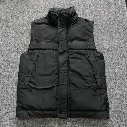 Stone Island Black Men's Sleeveless Outer Vest 0089