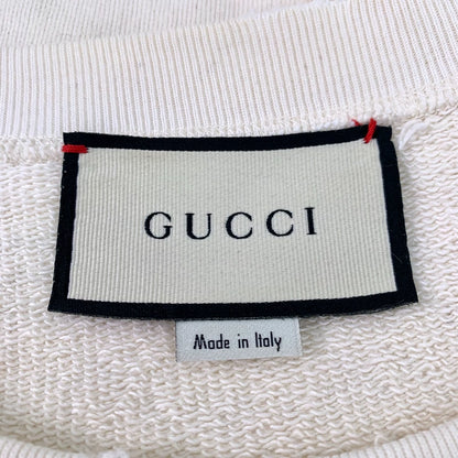 Gucci White Long Sleeve Sweatshirt with Print