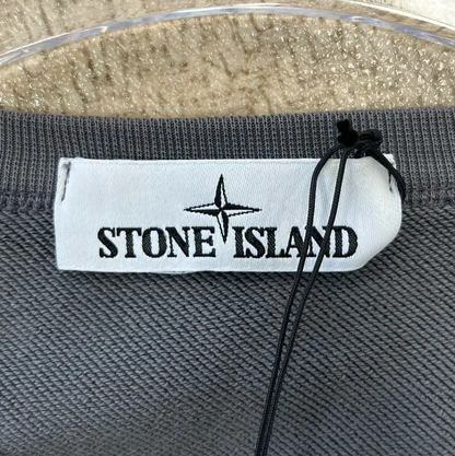 Stone Island Gray Men's Hoodie with Pocket Design 0089