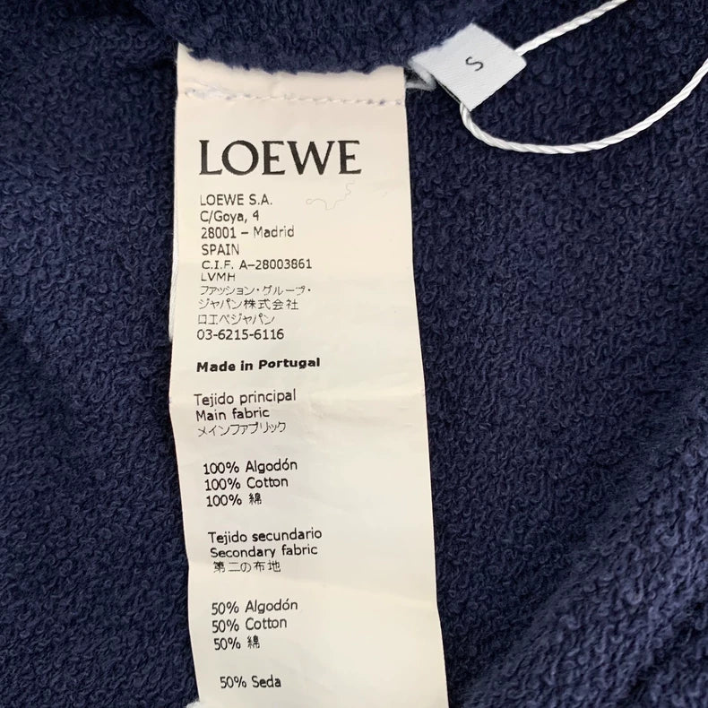 Loewe Blue Logo Colorful Long Sleeve Sweatshirt