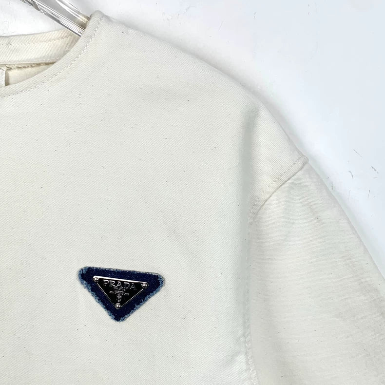 Prada White Short Sleeve T-Shirt