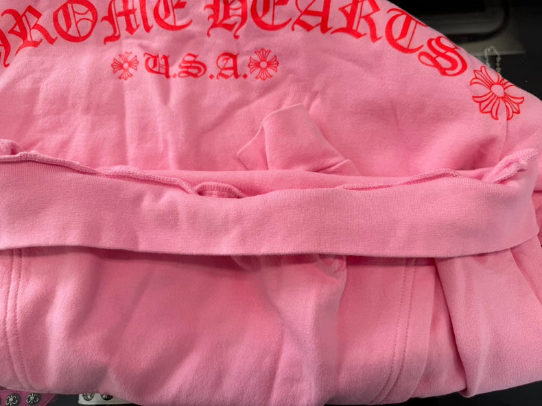 Chrome Hearts Pink Limited Edition Hoodie-yf