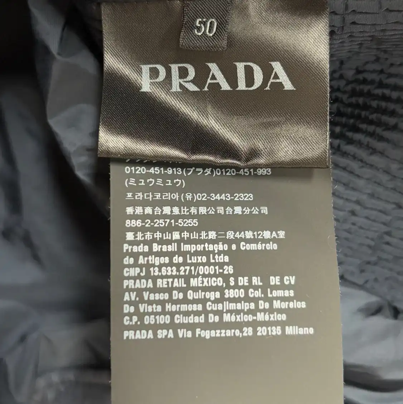 Prada Men's Dark Gray Quilted Jacket