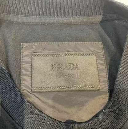 Prada Black Cotton T-Shirt for Men