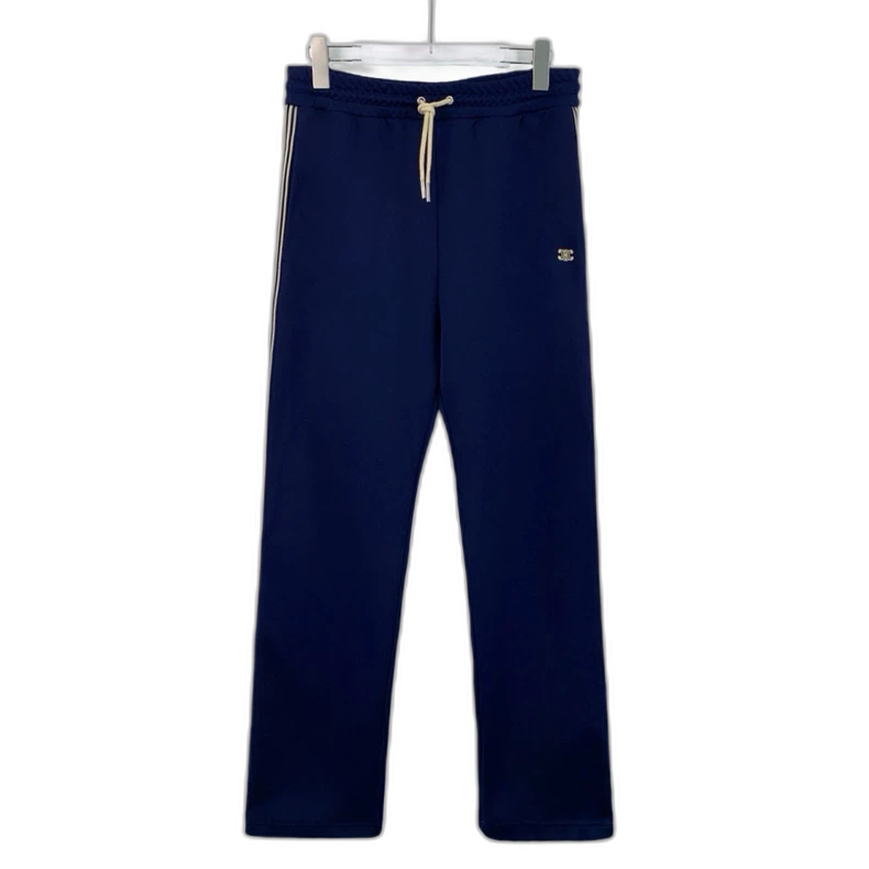 Celine Navy Casual Drawstring Pants L Size