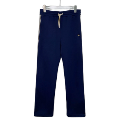 Celine Navy Casual Drawstring Pants L Size