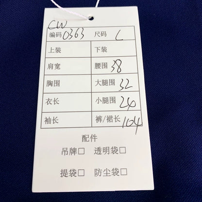 Celine Navy Casual Drawstring Pants L Size