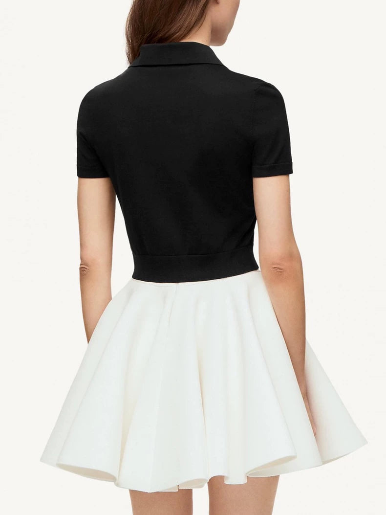 LOEWE Short Silk Blend Polo Knit