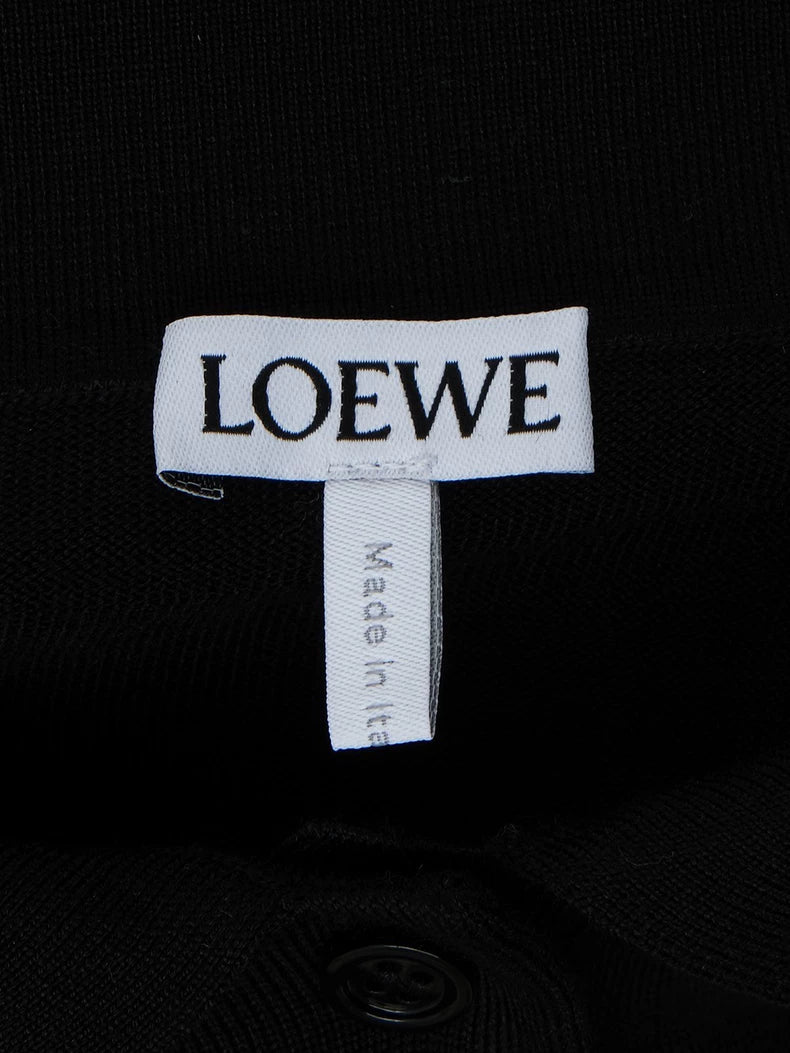 LOEWE Short Silk Blend Polo Knit