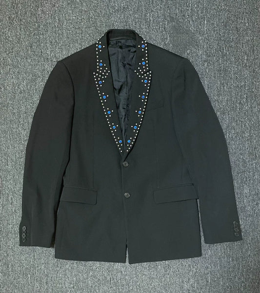 Givenchy Wool Blazer Jacket with Studs-yf