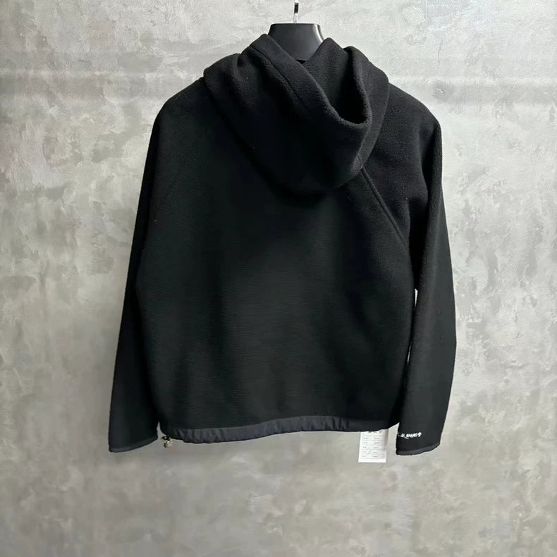 Chrome Hearts Black Pocket Hoodie with Drawstring