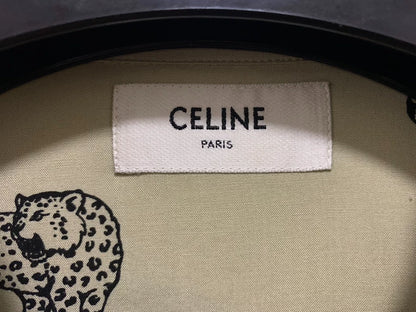 Celine Tiger Print Short Sleeve Shirt