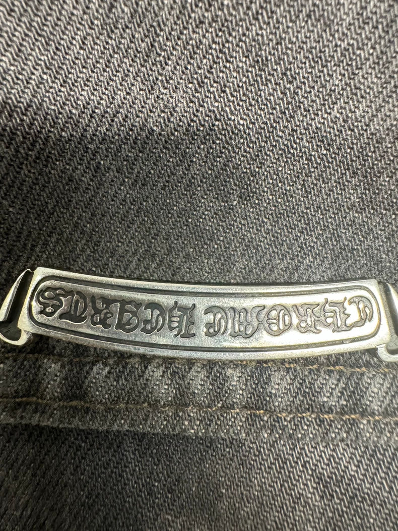 Chrome Hearts x Levi's 501 Leather Patch Jeans-yf