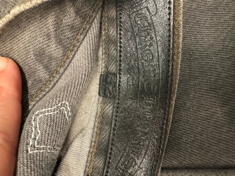 Chrome Hearts x Levi's 501 Leather Patch Jeans-yf