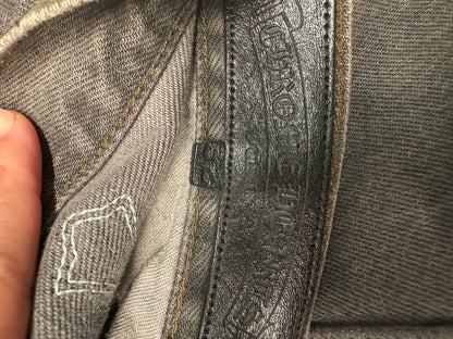 Chrome Hearts x Levi's 501 Leather Patch Jeans-yf