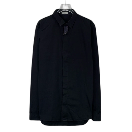 Black Cotton Long Sleeve Shirt by Dior