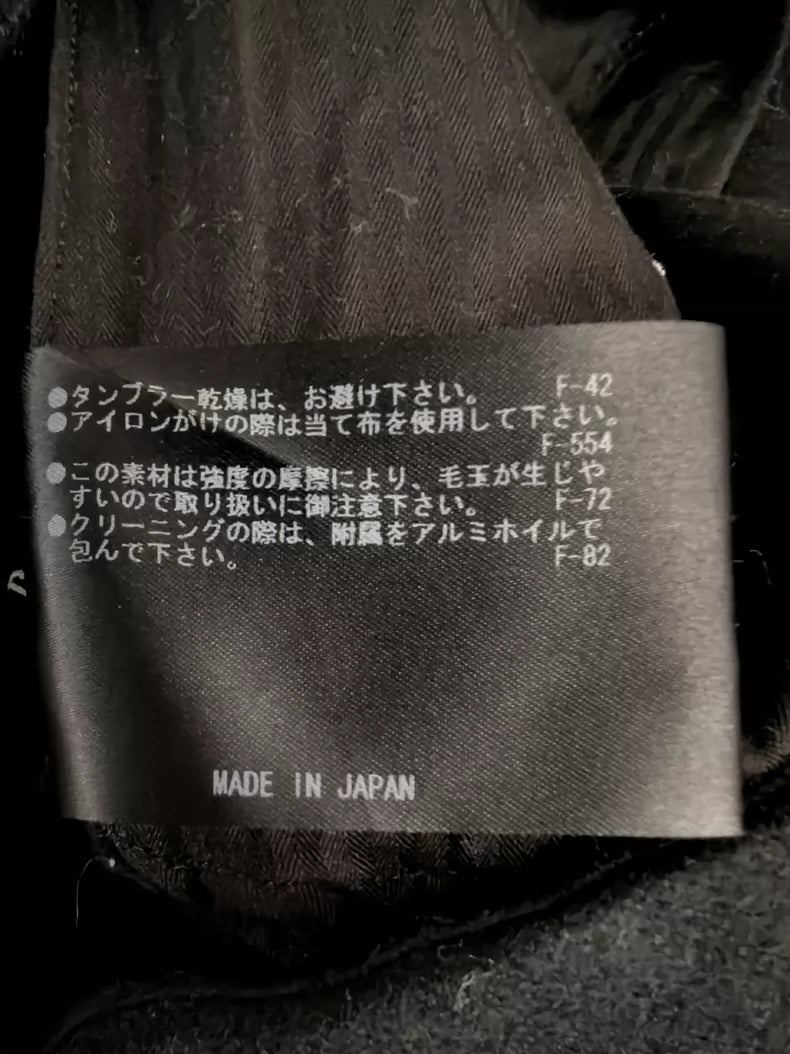 The RERACS Wool Pants in Black