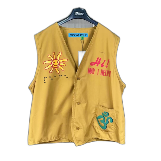 CPFM x Humanmade Yellow Smiley Vest-yf