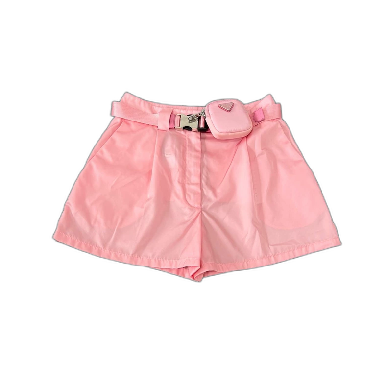 Prada Triangle Logo Pink Shorts