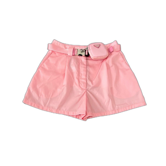 Prada Triangle Logo Pink Shorts