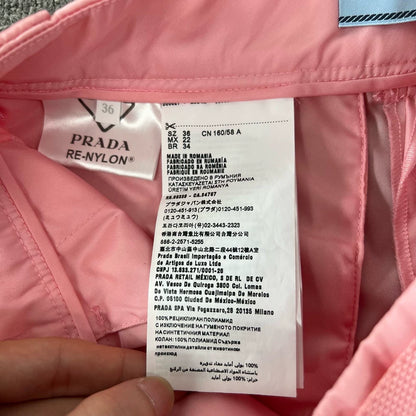 Prada Triangle Logo Pink Shorts