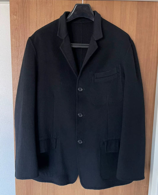 90s Yohji Yamamoto Black Wool Jacket