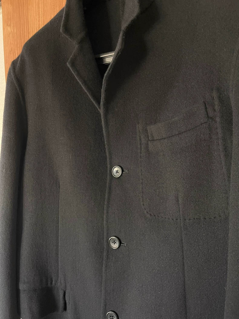 90s Yohji Yamamoto Black Wool Jacket