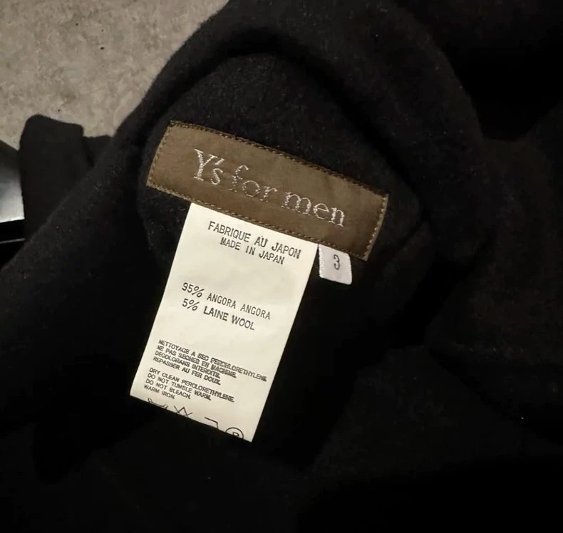 90s Yohji Yamamoto Black Wool Jacket