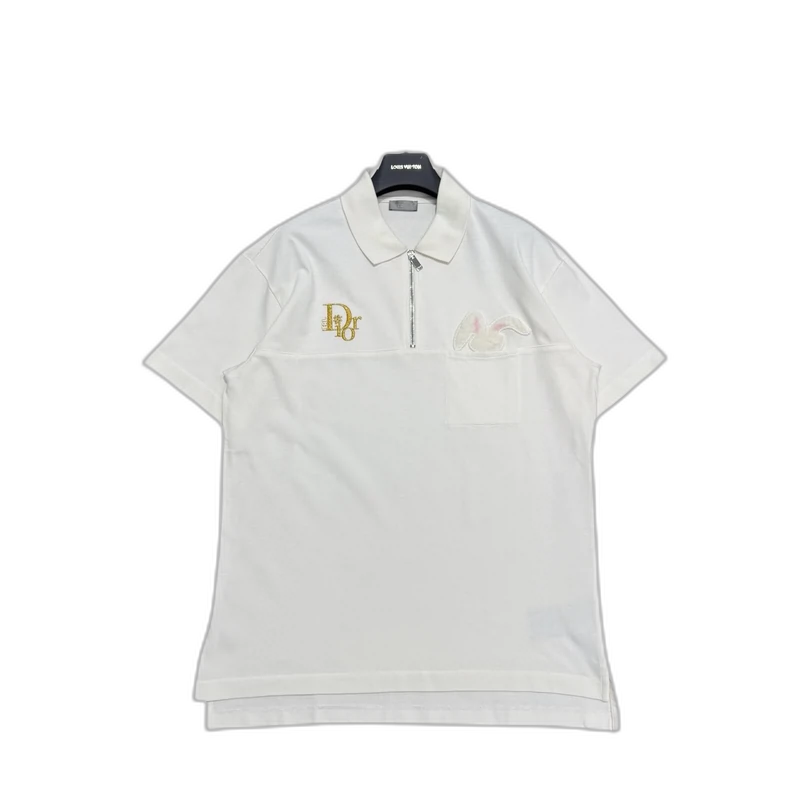 Dior Limited Edition White Polo Shirt-zp