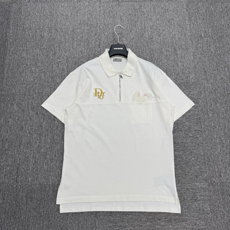 Dior Limited Edition White Polo Shirt-zp