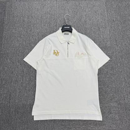 Dior Limited Edition White Polo Shirt-zp