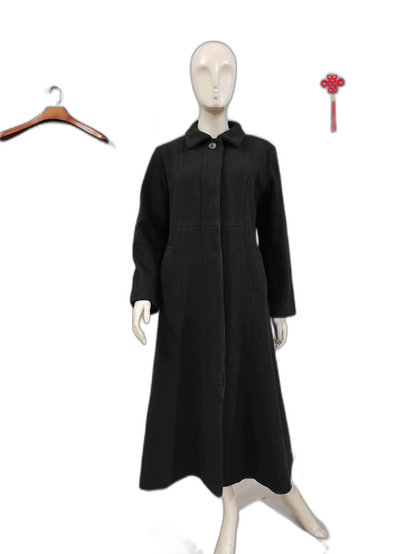 Dior Long Black Wool Coat for Women