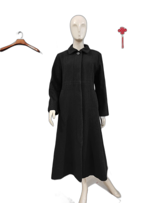 Dior Long Black Wool Coat for Women