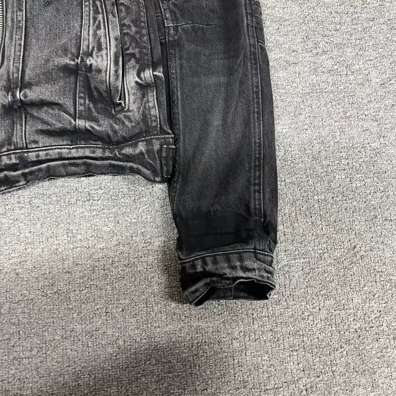 Amiri Mx2 Floral Denim Jacket Size S