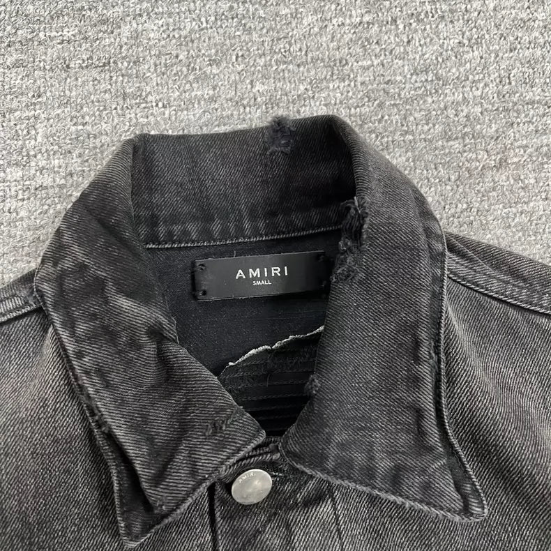 Amiri Mx2 Floral Denim Jacket Size S