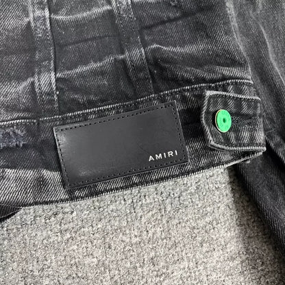 Amiri Mx2 Floral Denim Jacket Size S