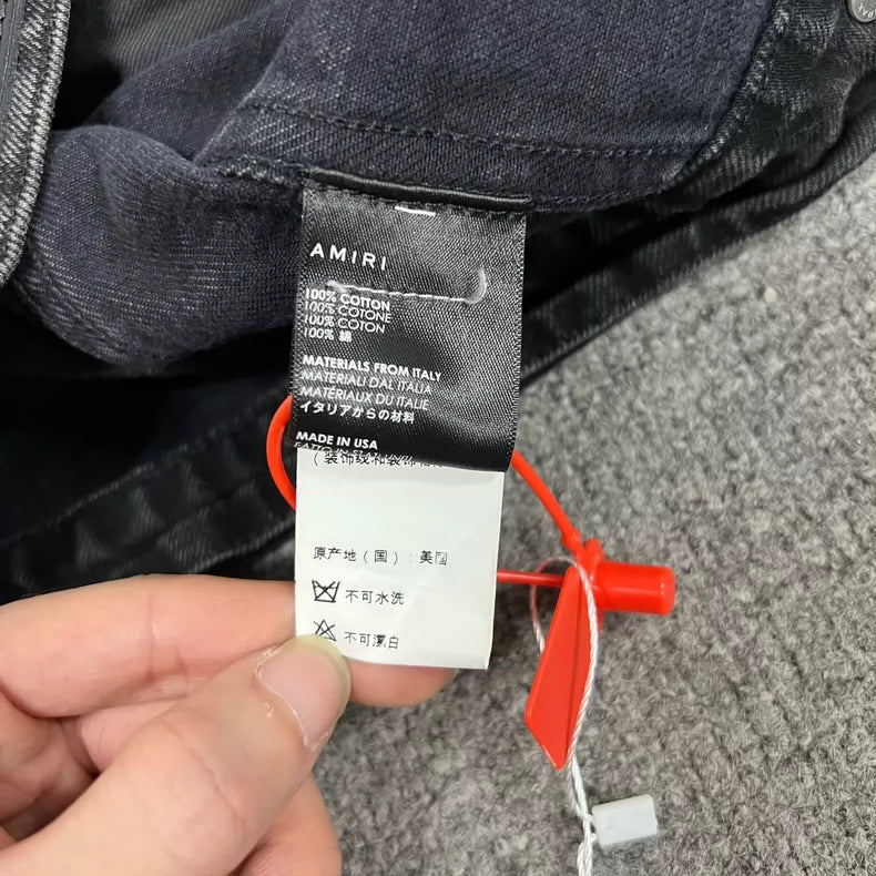 Amiri Mx2 Floral Denim Jacket Size S