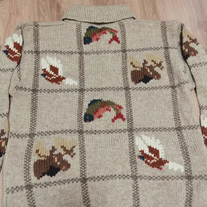 90s LL Bean Half-Zip Sweater